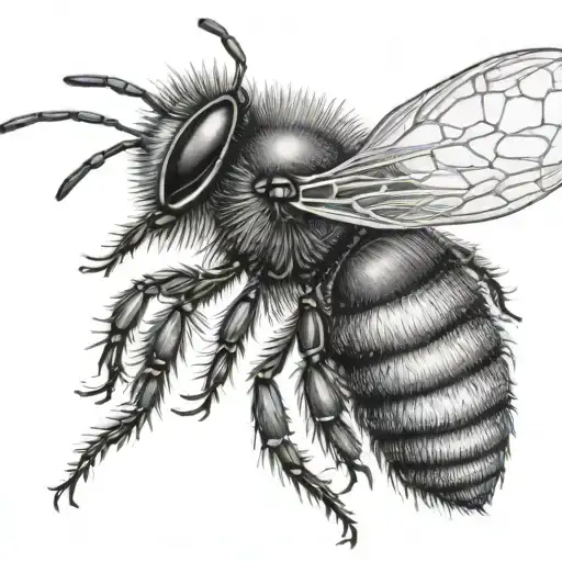 Bee Tattoo Design
