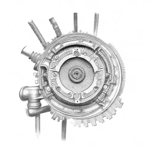 An Intricate Black And Grey Dirt Bike Engine With Gears And Pistons