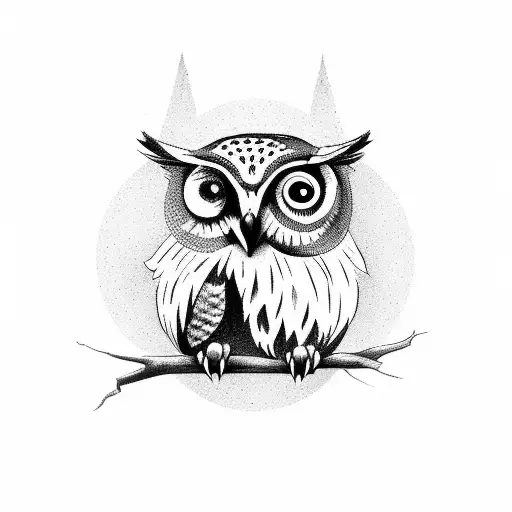 Owl And Crossed Hammers