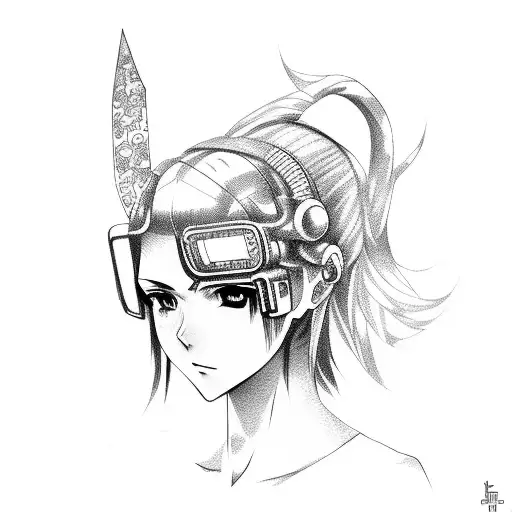 Cyberpunk Anime Girl