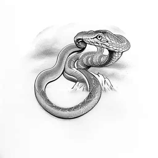 Snake Biting His Own Tail