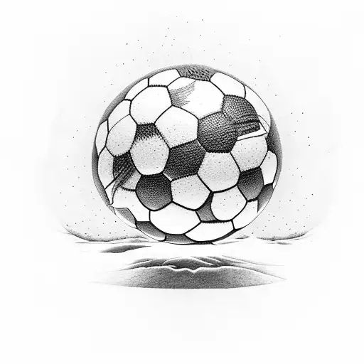 Soccer With God And Landscape