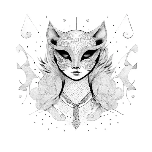 Girl With Animal Mask