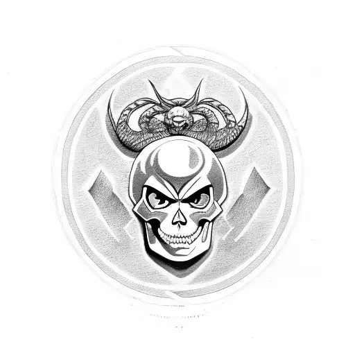 Skull Spartanian Helmet Dragon Ball Rune