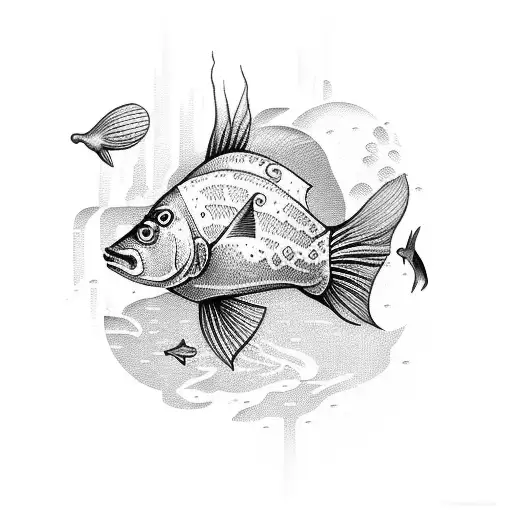 Book With Fish Jumping Out Of Of It