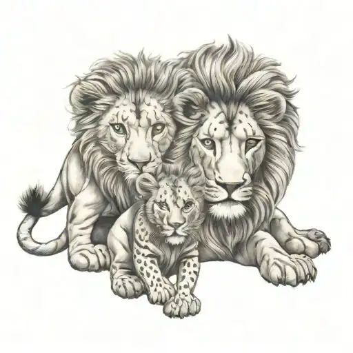 Lion Family Baby