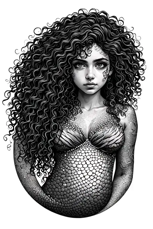 Mermaid Curly Hair