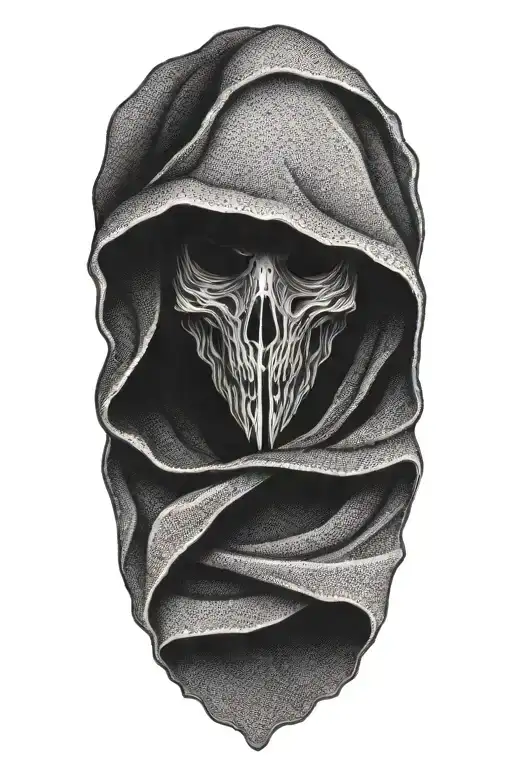 Hooded Reaper Hapf Body Hiding Face