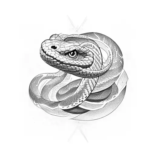 Sin Of Vanity With A Snake