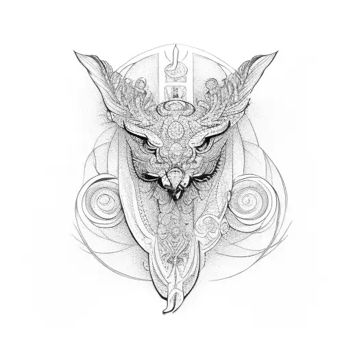 Ornate Straight Line