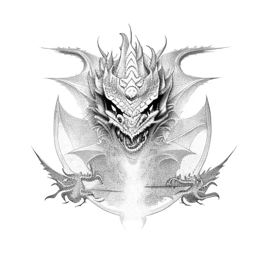 Dragon And Boy With Mask