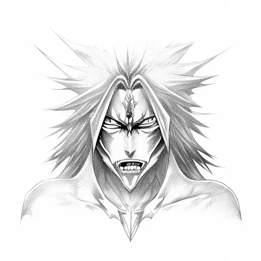 Ichigo Hollow Vasto Lorde With A Lot Of Demons In Background