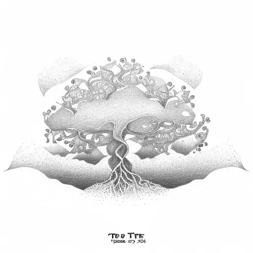 Tree Of Life With Names On The Roots