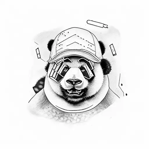 Panda With Tools And Wallet