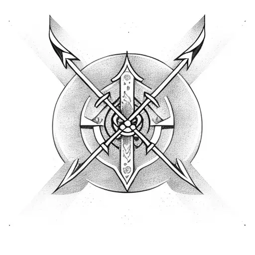 Archer's Arrow With Gemini Sign