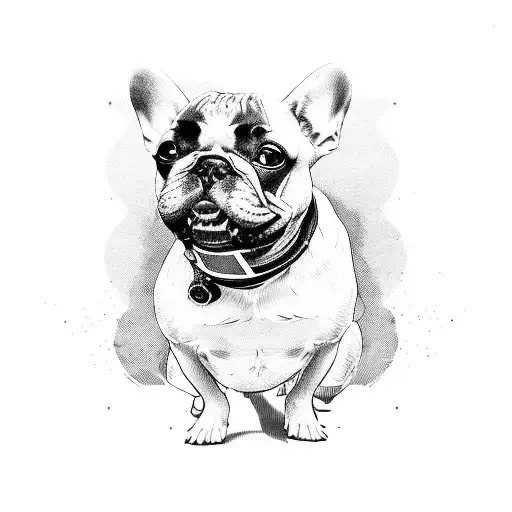 French Bulldog As Pirate With Eye Pad