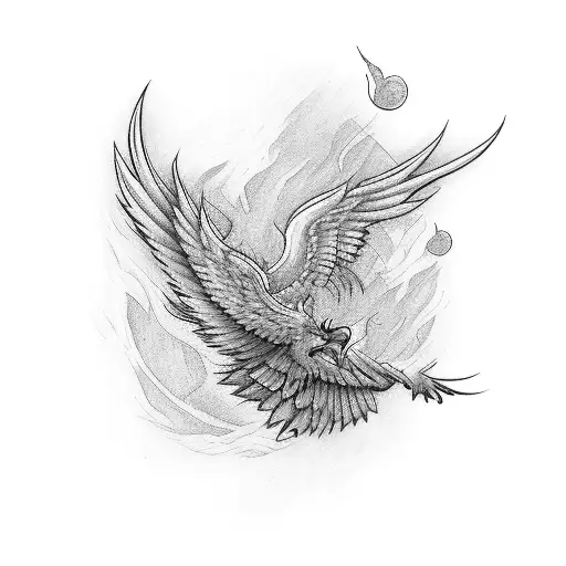 Phoenix With Musical G Cleff