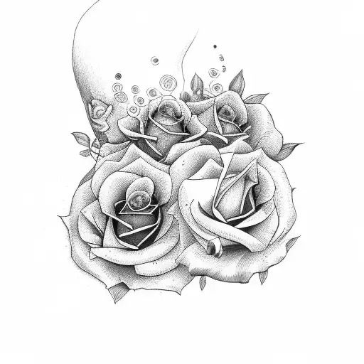 Dove With A Dial And Rose