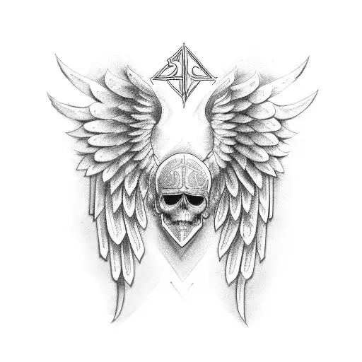 Motorcycle Angel Wings