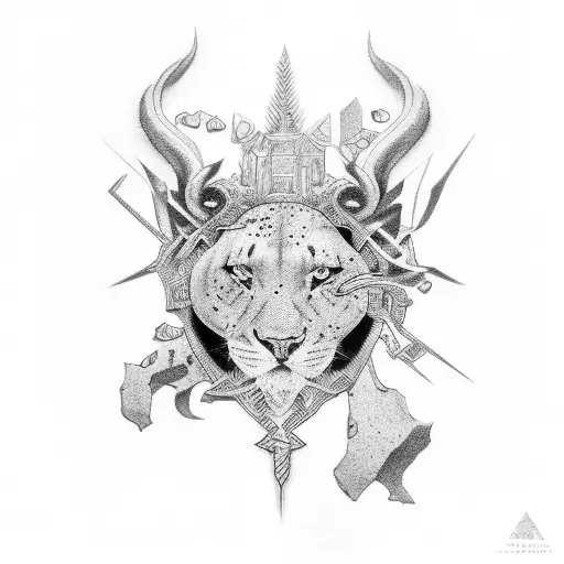 Black And Gray Tattoo With The Name Of Jackson In The