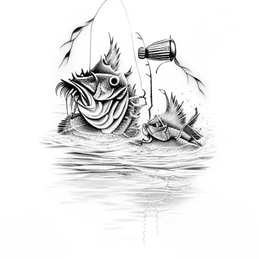 A Couple Fishing In The Dark