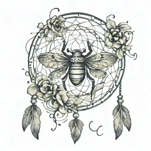 A Whimsical Dreamcatcher With Intricate Frog Designs Intertwined In The Web