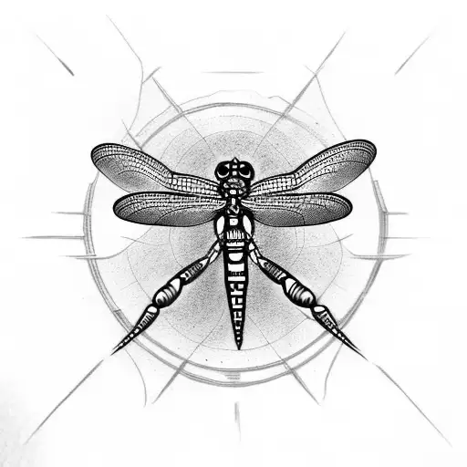 Cross With Dragonfly