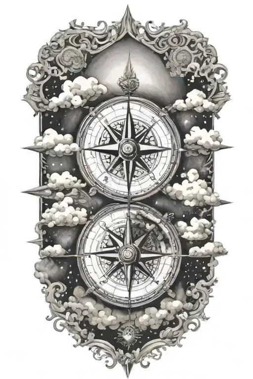 Compass Clouds Surrounding