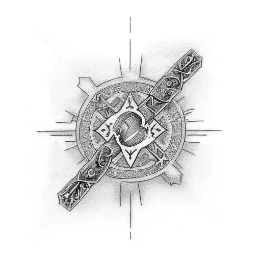 Torn Dannebrog Christian Cross