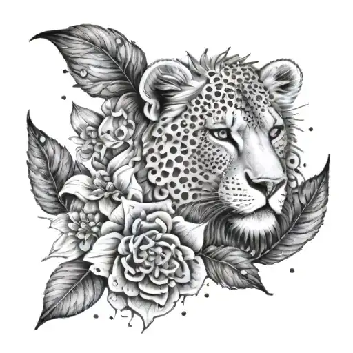 Leo Astrological Sign With Larkspur Flower