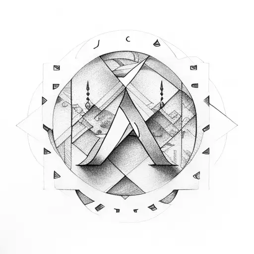 Letter A In The Circle