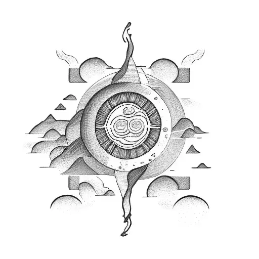 Water Mountain Sun Moon