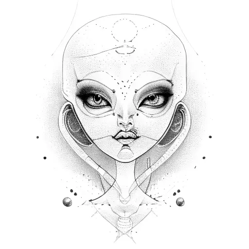 Eygpt Girl With Alien