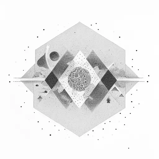 A Skyline Of Chicago Merging With The Milky Way Galaxy