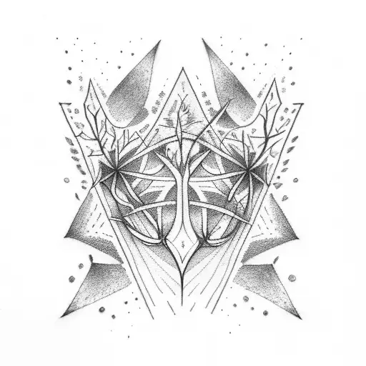 Mathematics Dark Night Forest Vine