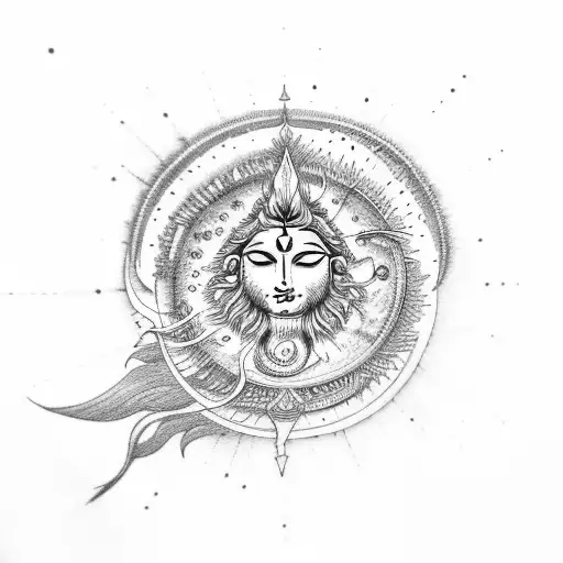 Shiva Sun And Moon