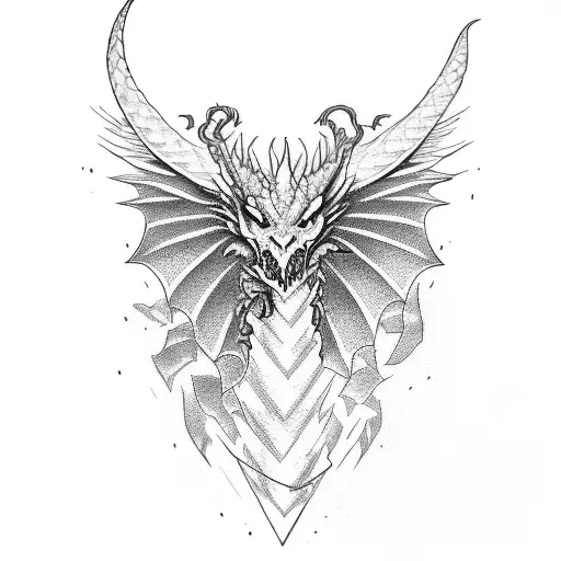 A Dragon Sleeve Tattoo Which Starts From The Shoulder And Come To The Wrist