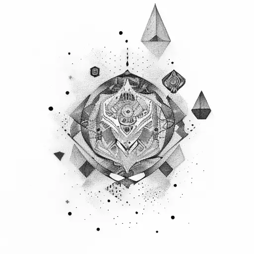 Abstract Design Incorporating Jensen And Jayden's Names