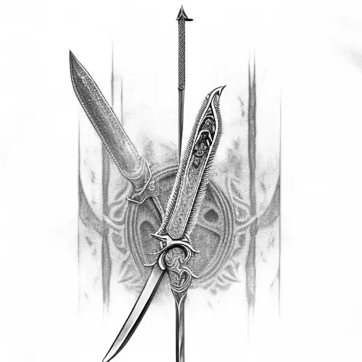 Aragorn's Sword With Battle