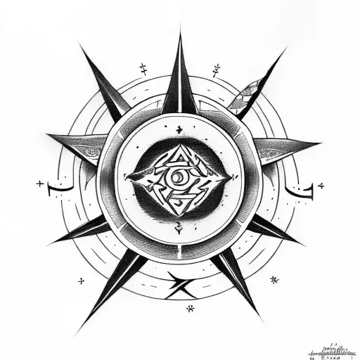 Magic Circle With Runes