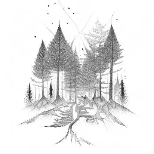 Running Through A Forest