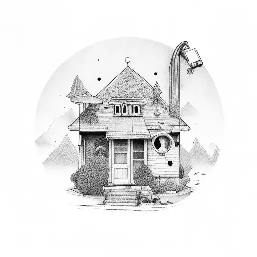 The Number 2023 With A Scale And A Little House