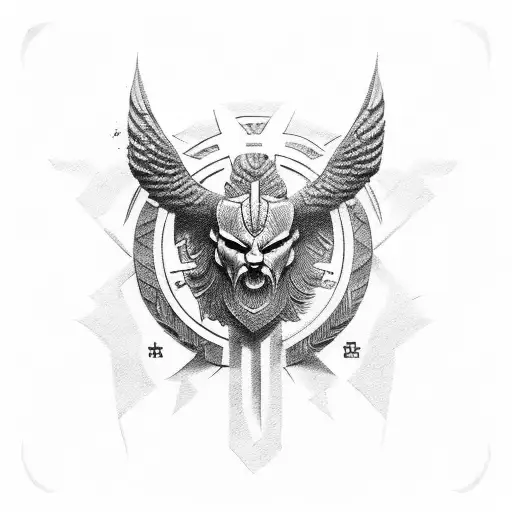 Greek Symbol Strength Courage Masculinity