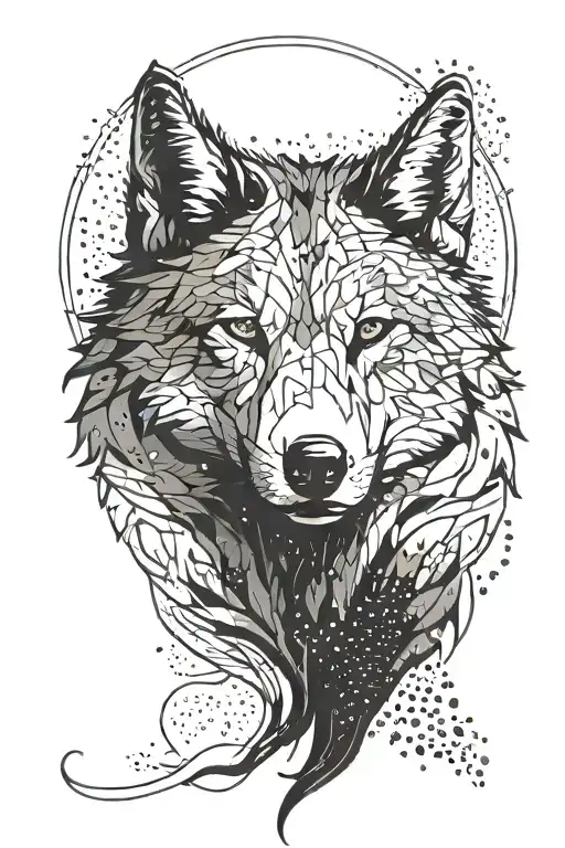 Ghost Wolf Silhouette