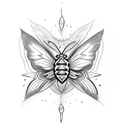 Moth With Skinhead Snd Fairy Wings