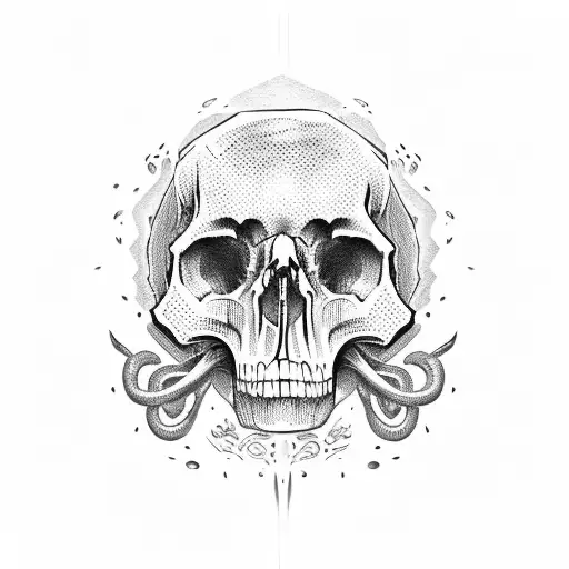 Skull With Dive Mask