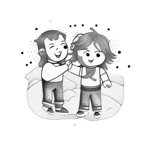 Man Holding Kids Hand