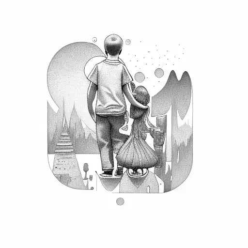 Baby Sitting On Shoulders