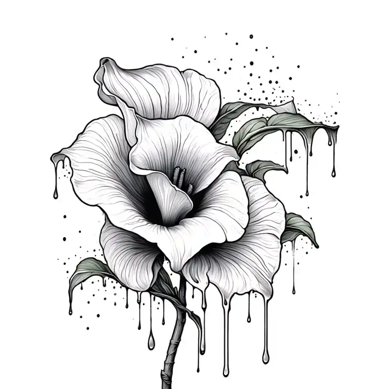 Calla Flower Dripping