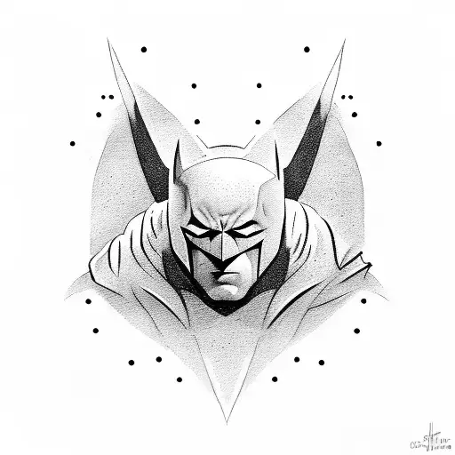 Symbol Of Batman With Little Bats